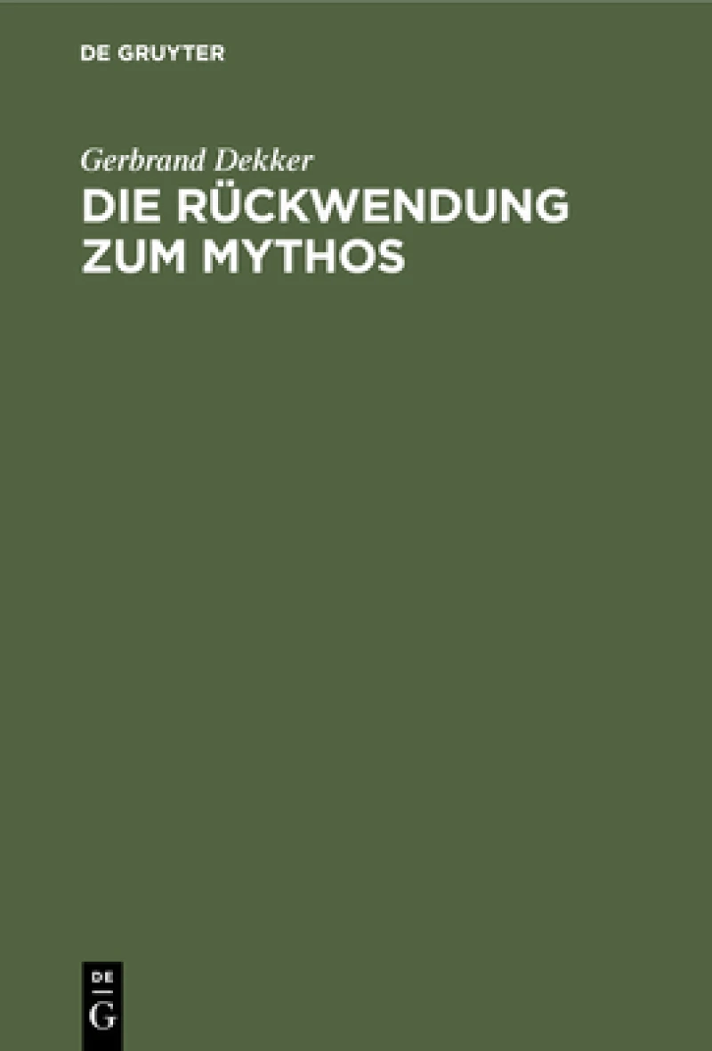 Rückwendung zum Mythos