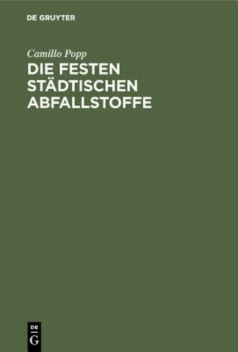 festen städtischen Abfallstoffe