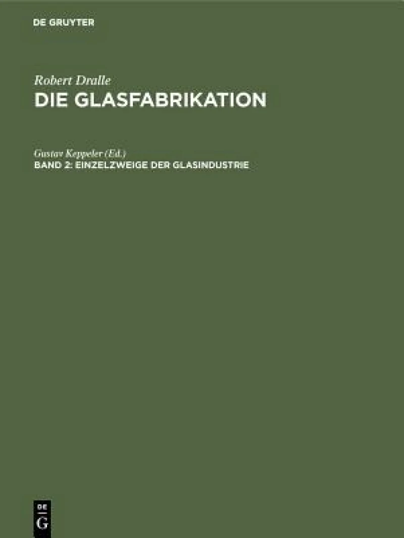 Einzelzweige der Glasindustrie