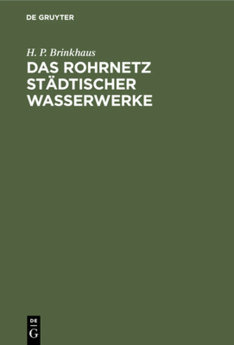 Rohrnetz städtischer Wasserwerke