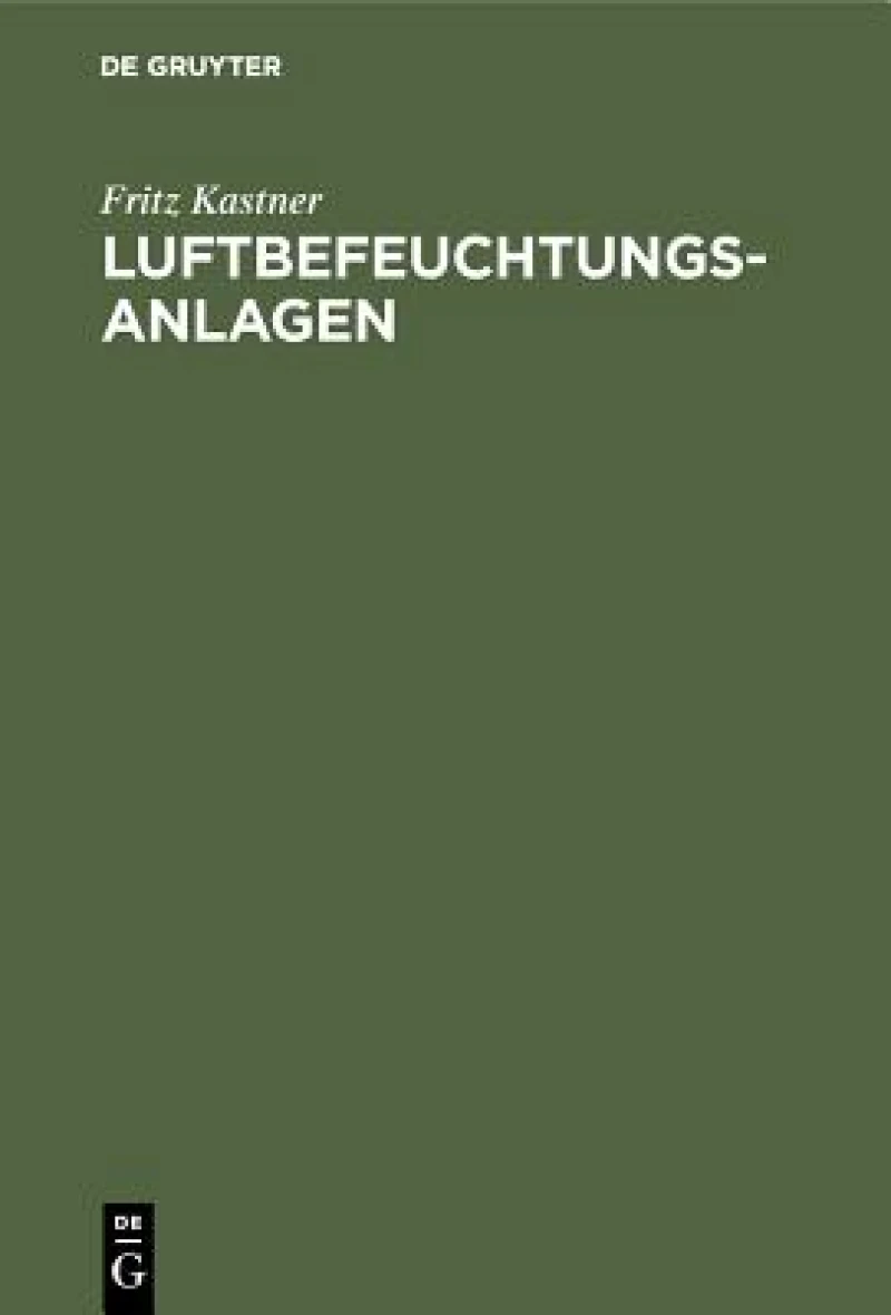 Luftbefeuchtungsanlagen