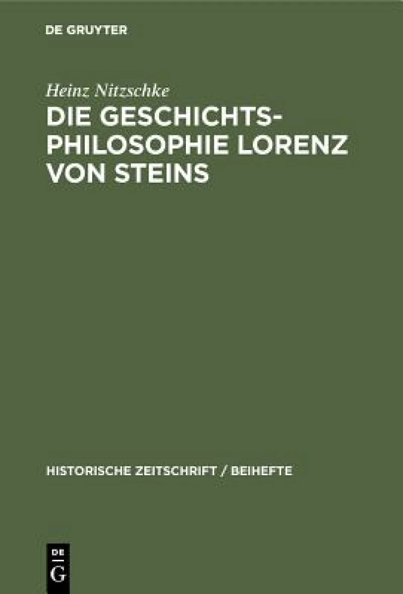 Geschichtsphilosophie Lorenz von Steins