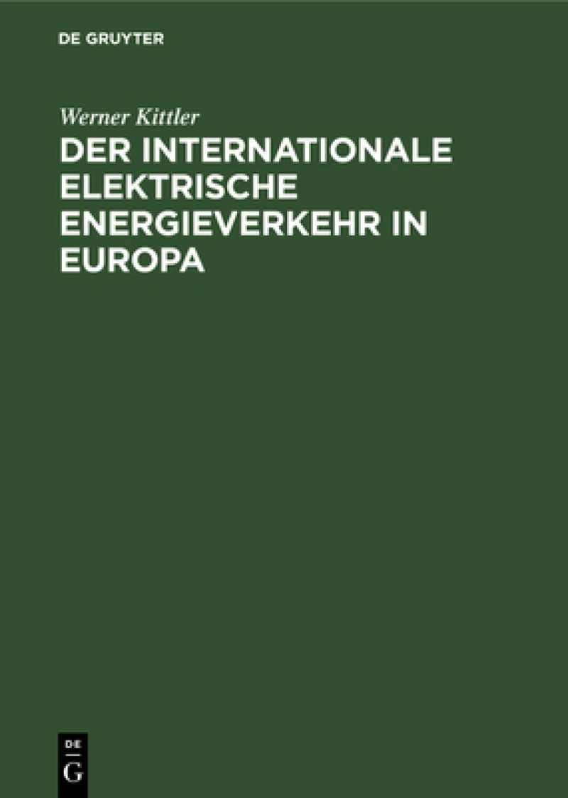 internationale elektrische Energieverkehr in Europa