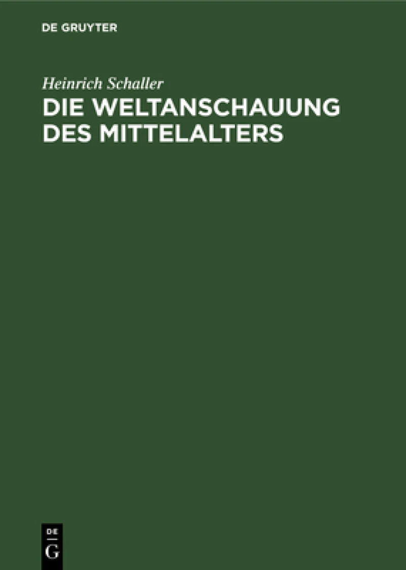 Weltanschauung des Mittelalters