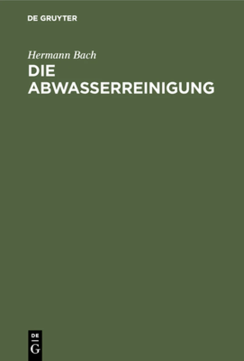 Abwasserreinigung