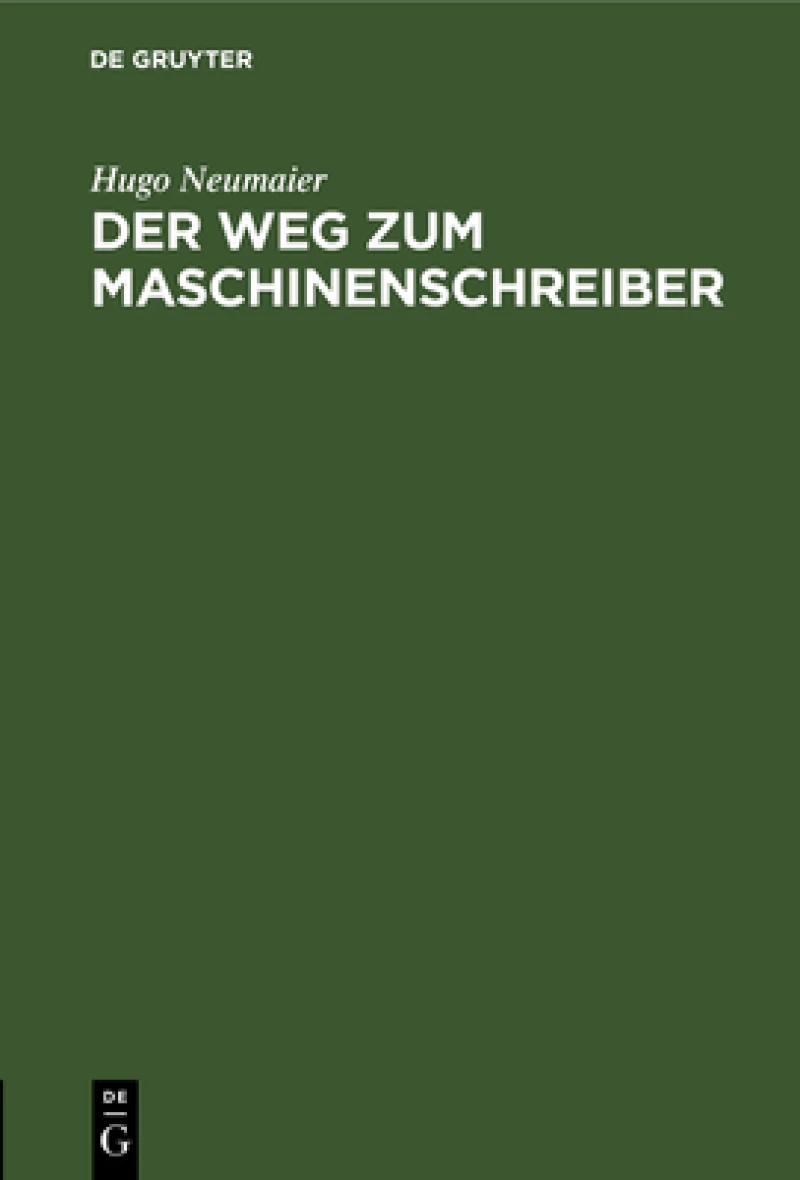 Weg zum Maschinenschreiber