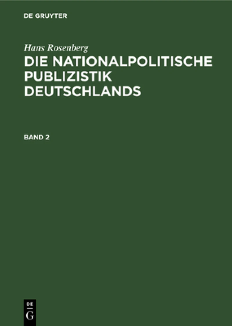nationalpolitische Publizistik Deutschlands. Band 2