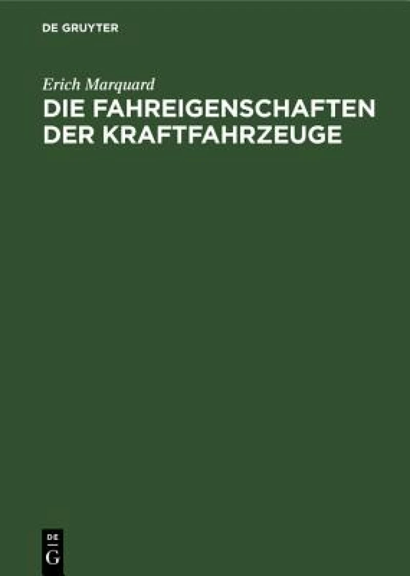 Fahreigenschaften der Kraftfahrzeuge