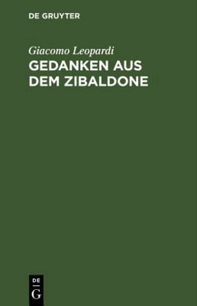 Gedanken aus dem Zibaldone