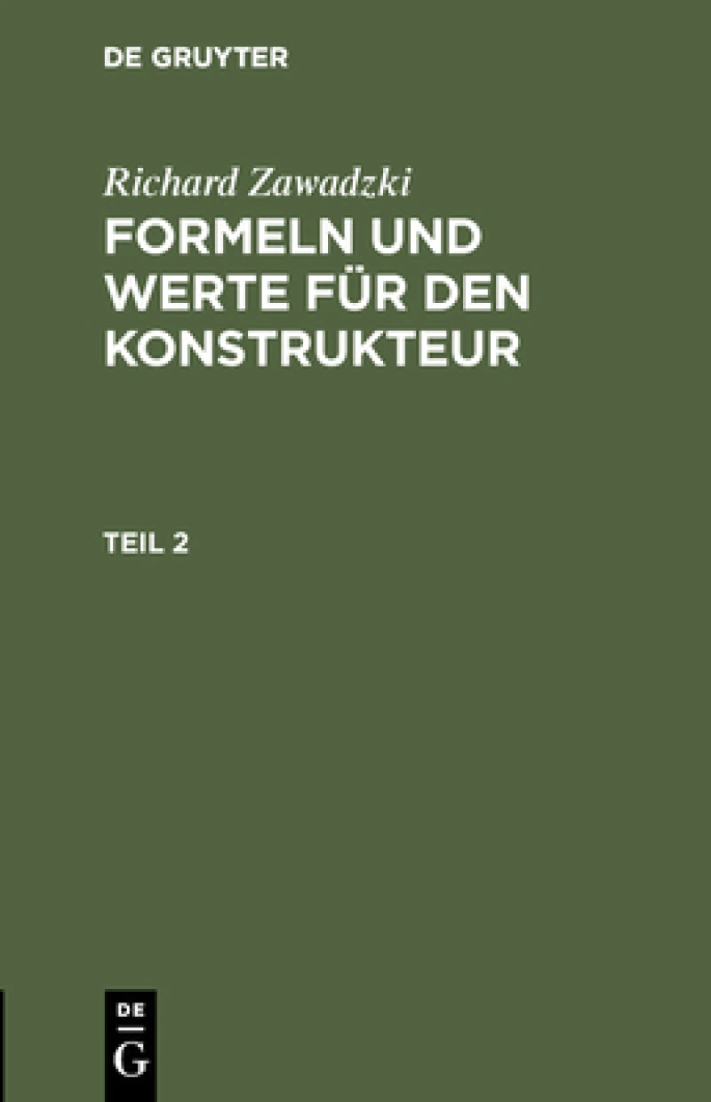 Formeln und Werte für den Konstrukteur. Teil 2