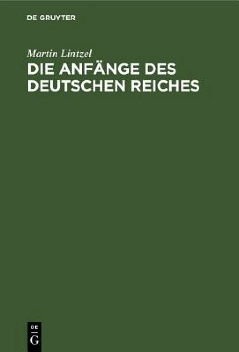 Anfänge des deutschen Reiches
