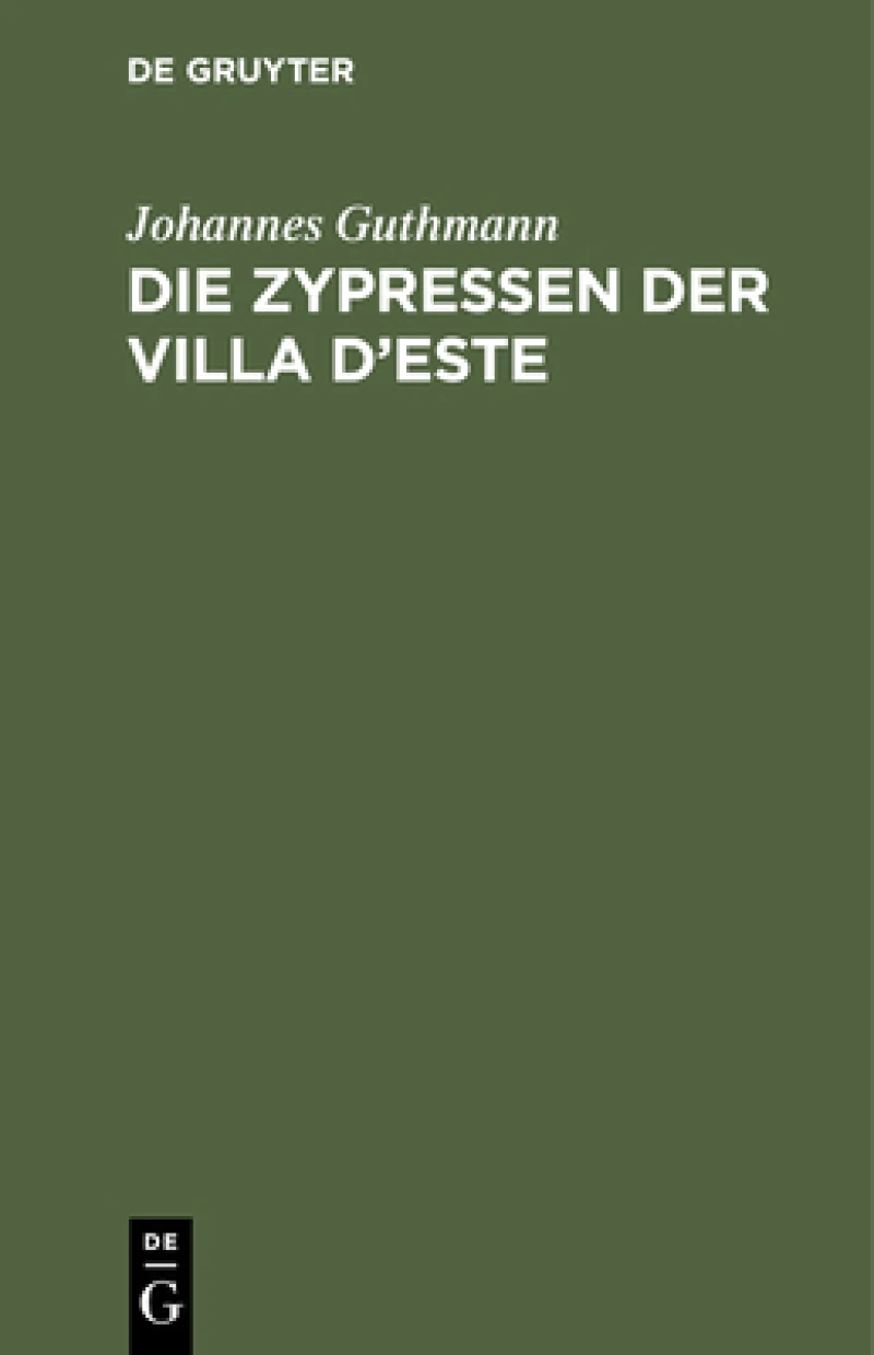 Zypressen der Villa d''Este