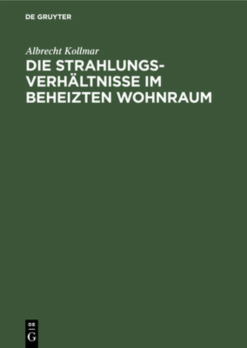 Strahlungsverhältnisse im beheizten Wohnraum