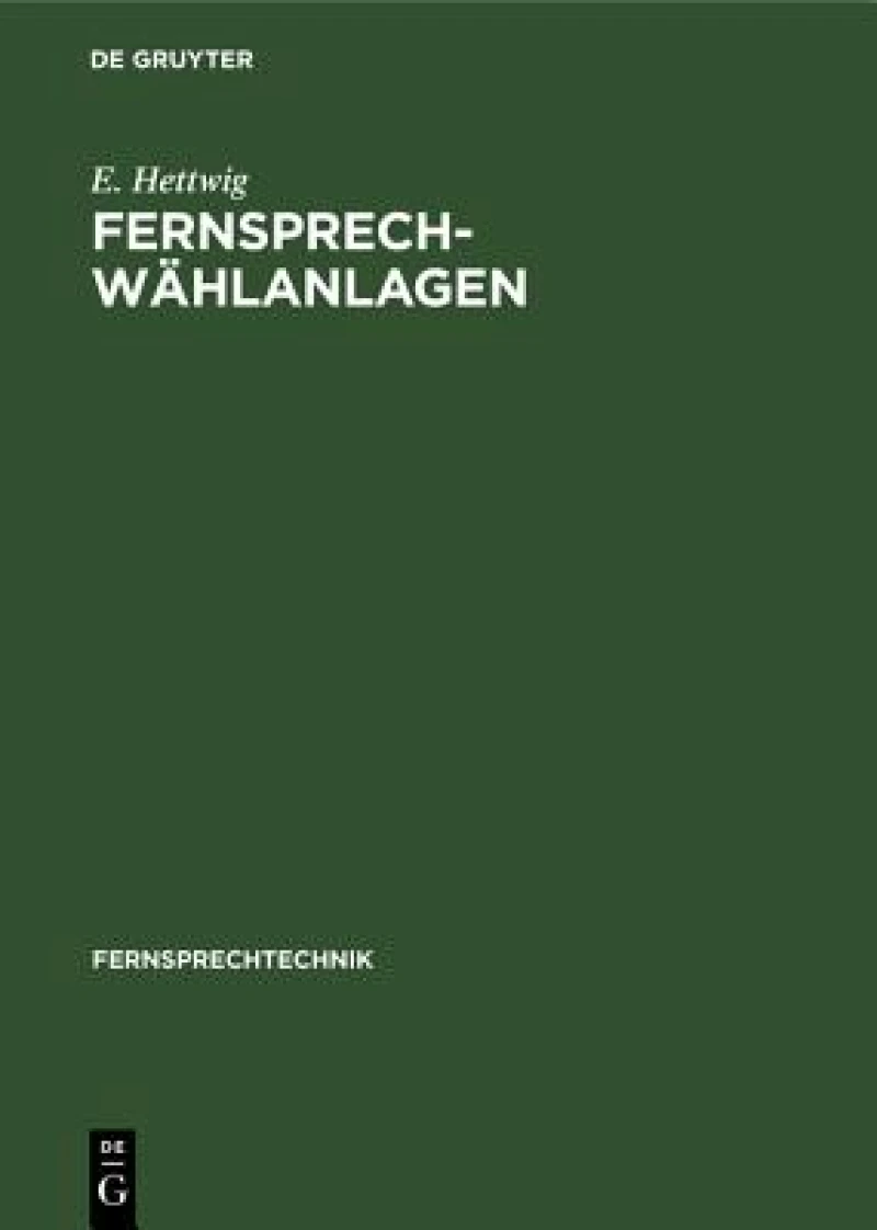 Fernsprech-Wählanlagen