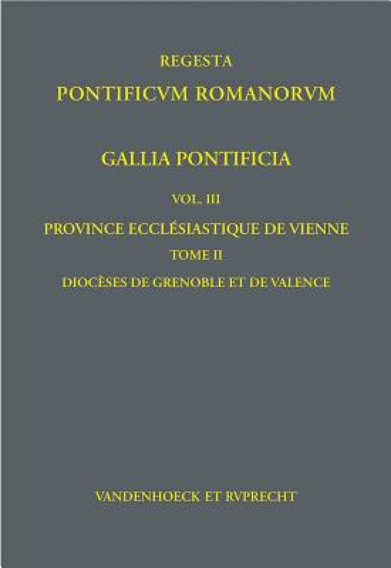 Gallia Pontificia. Vol. III