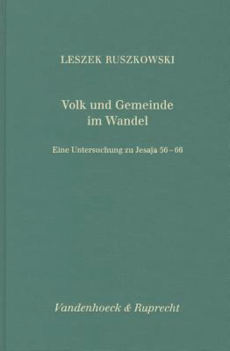 Volk Und Gemeinde Im Wandel
