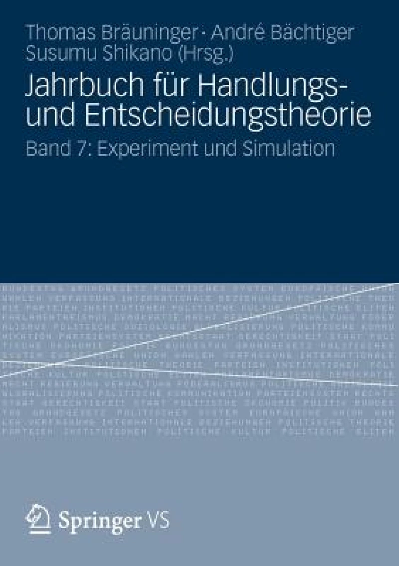 Jahrbuch fur Handlungs- und Entscheidungstheorie