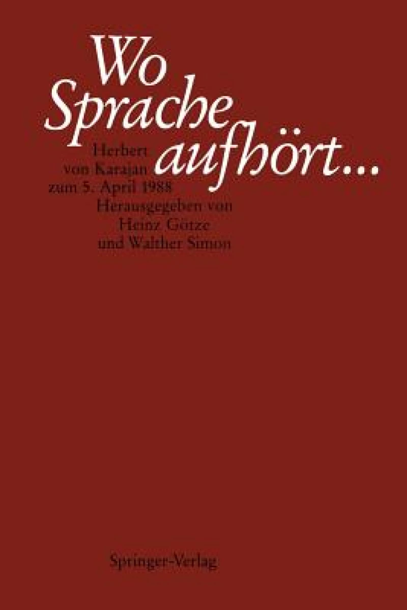 Wo Sprache aufhort....