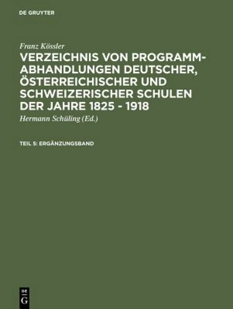 Ergänzungsband