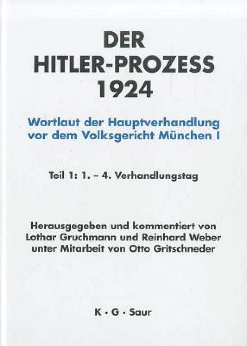 HITLER-PROZEß 1924 TL.1