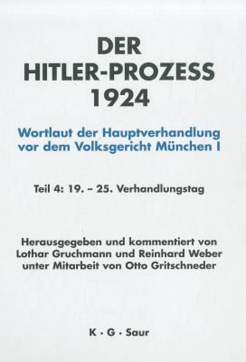 HITLER-PROZEß 1924 TL.4