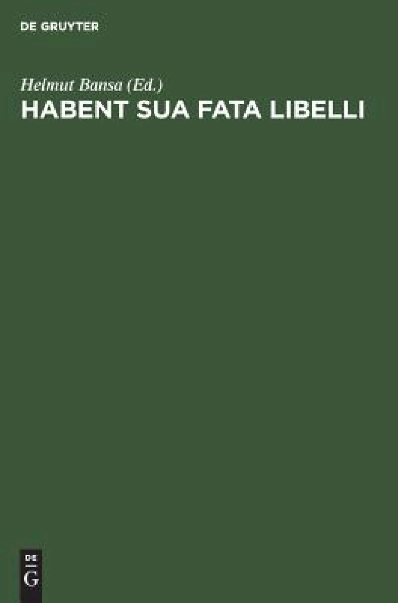 Habent sua fata libelli