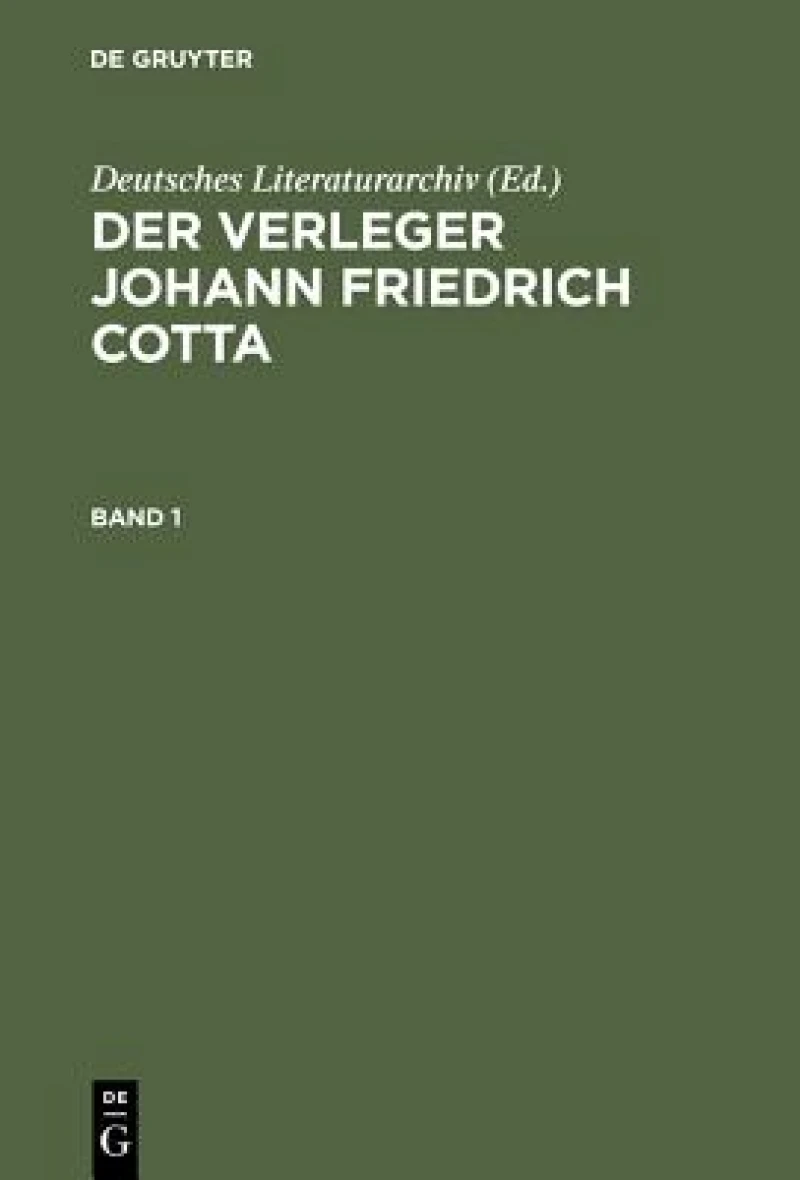 Verleger Johann Friedrich Cotta