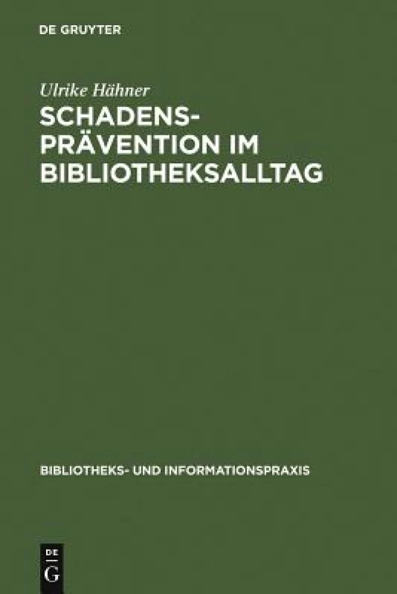 Schadenspravention Im Bibliotheksalltag