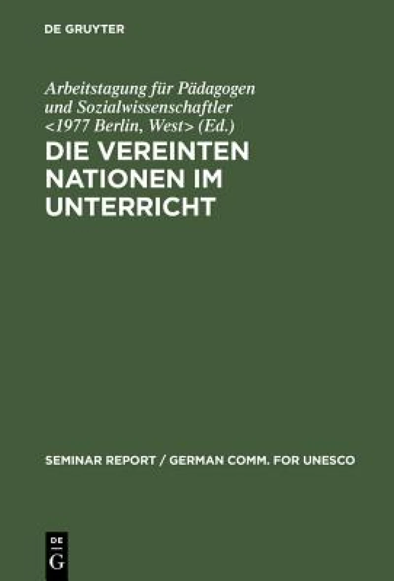 Die Vereinten Nationen Im Unterricht