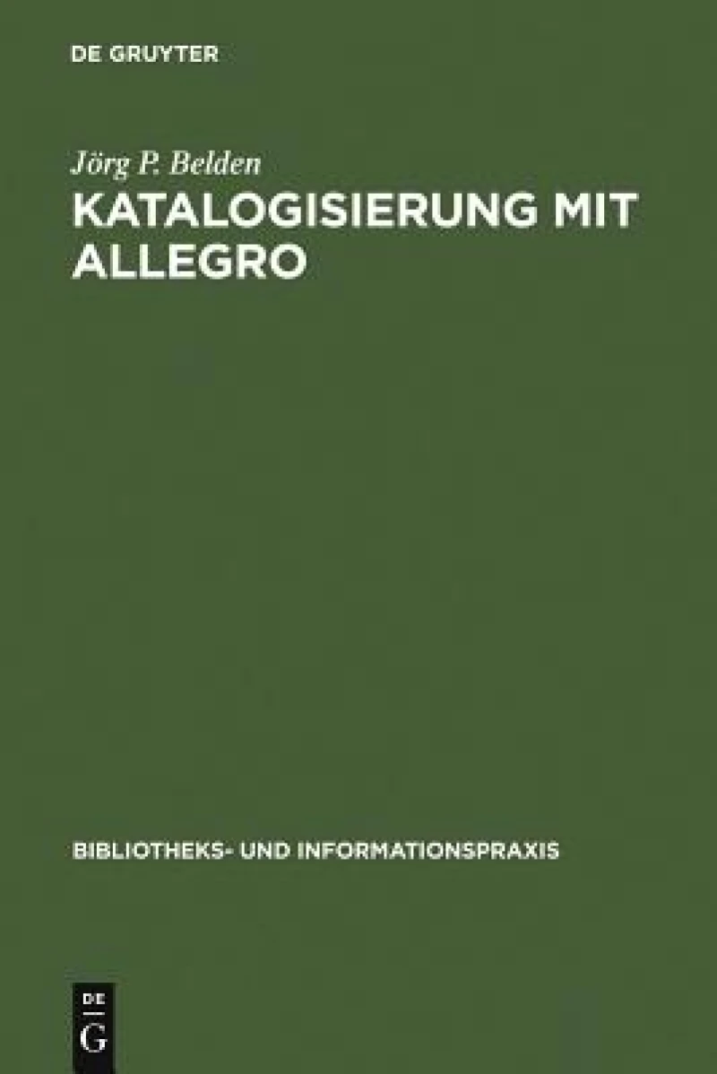 Katalogisierung Mit Allegro