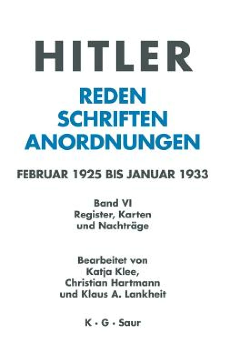 Register, Karten und Nachträge