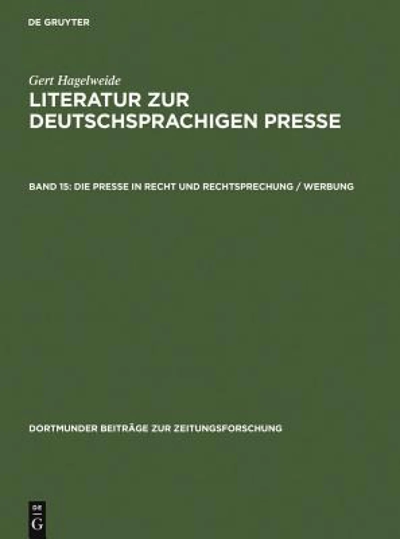 Presse in Recht und Rechtsprechung / Werbung