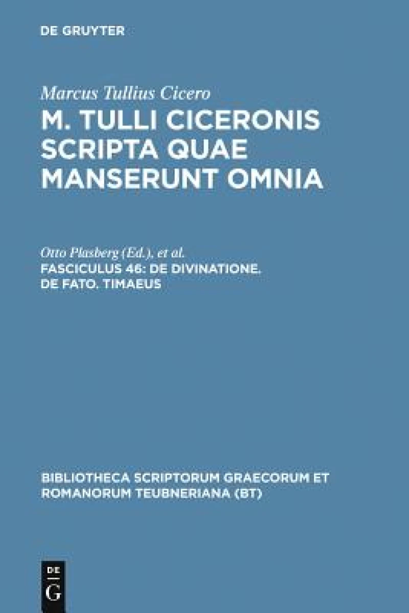 De divinatione. De fato. Timaeus