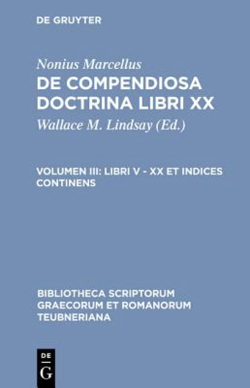 Nonius Marcellus: De Compendi CB
