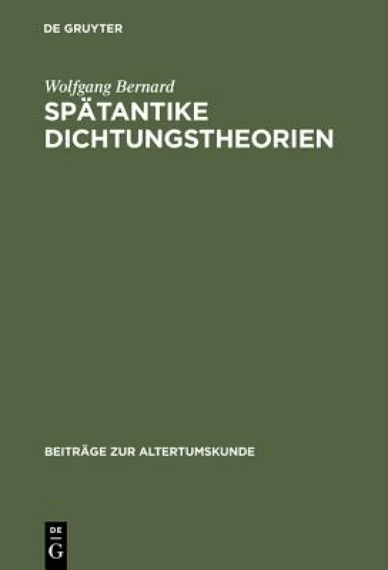 Spatantike Dichtungstheorien