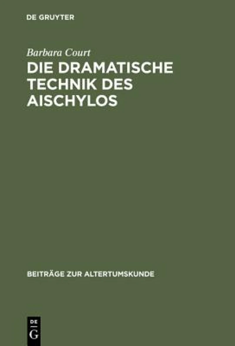 dramatische Technik des Aischylos