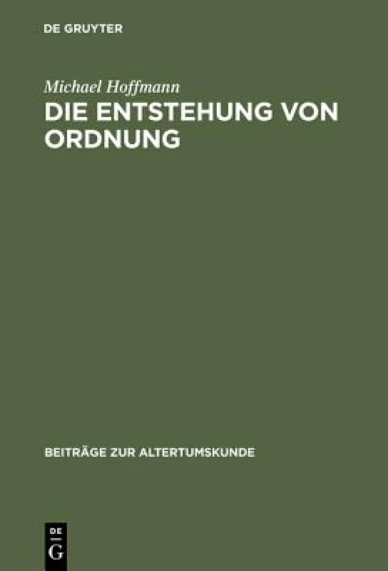 Die Entstehung von Ordnung
