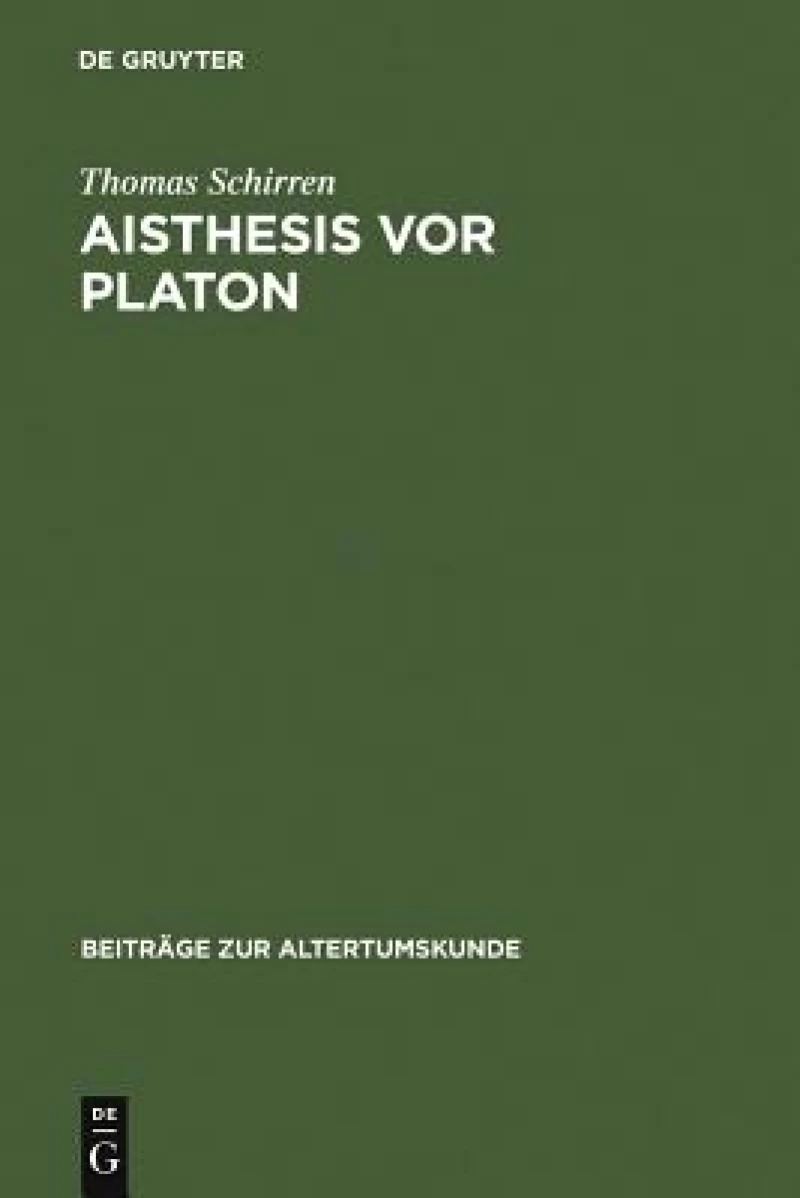 Aisthesis Vor Platon