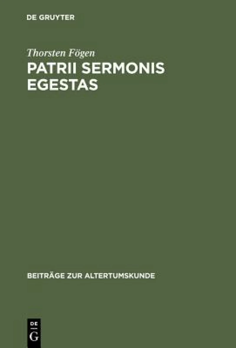 Patrii Sermonis Egestas