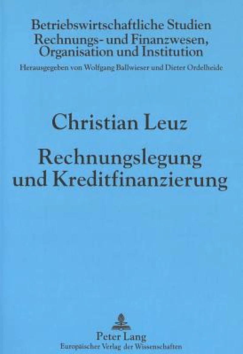 Rechnungslegung und Kreditfinanzierung