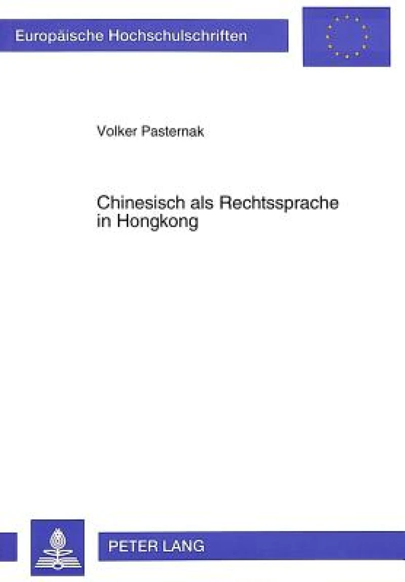 Chinesisch als Rechtssprache in Hongkong