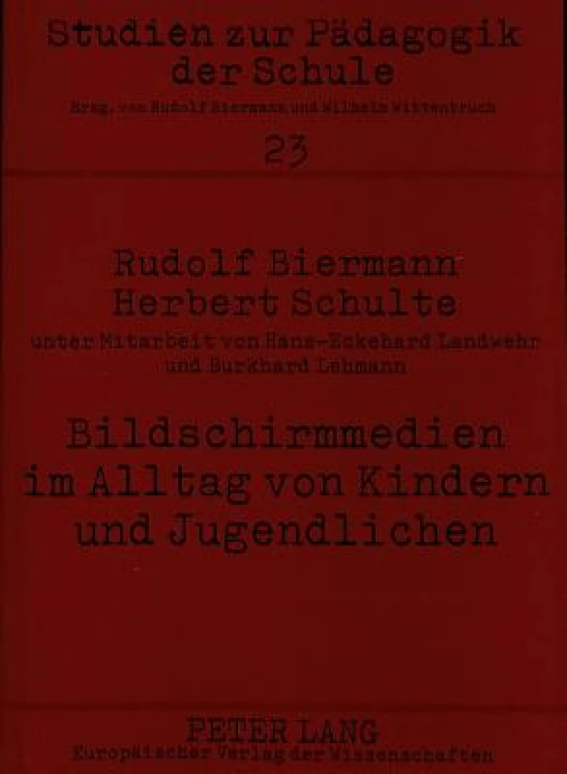 Bildschirmmedien Im Alltag Von Kindern Und Jugendlichen- Medienpaedagogische Forschung in Der Schule