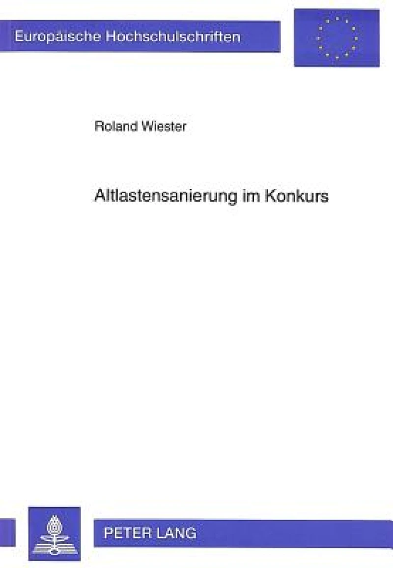 Altlastensanierung im Konkurs
