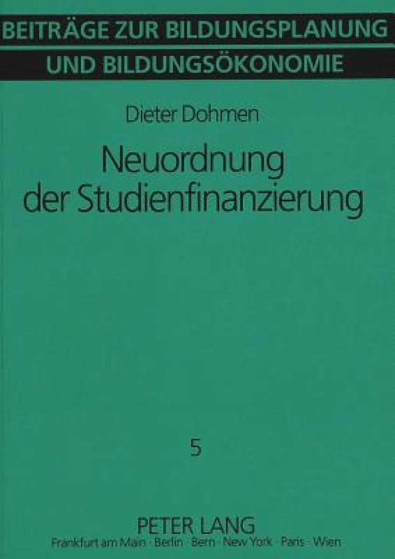 Neuordnung der Studienfinanzierung
