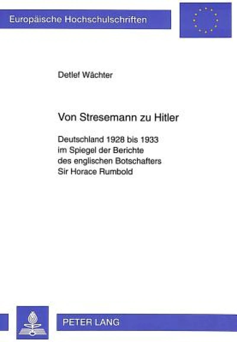 Von Stresemann zu Hitler