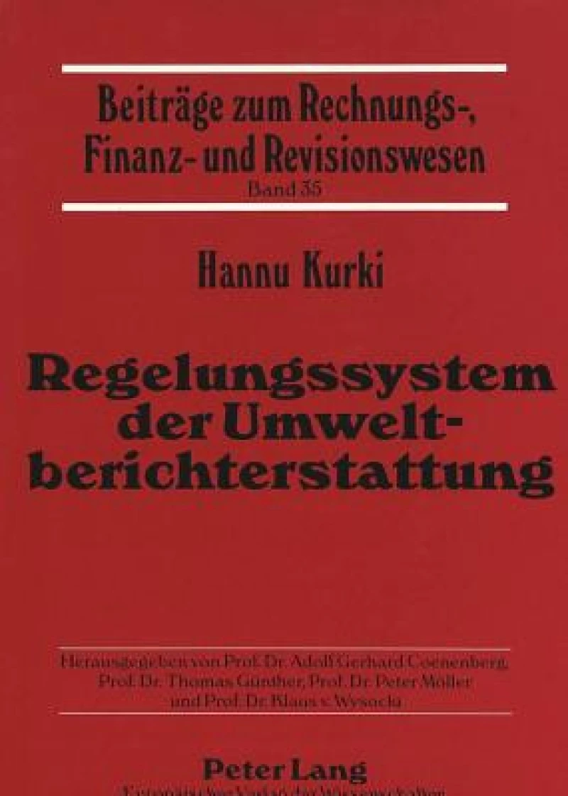 Regelungssystem der Umweltberichterstattung