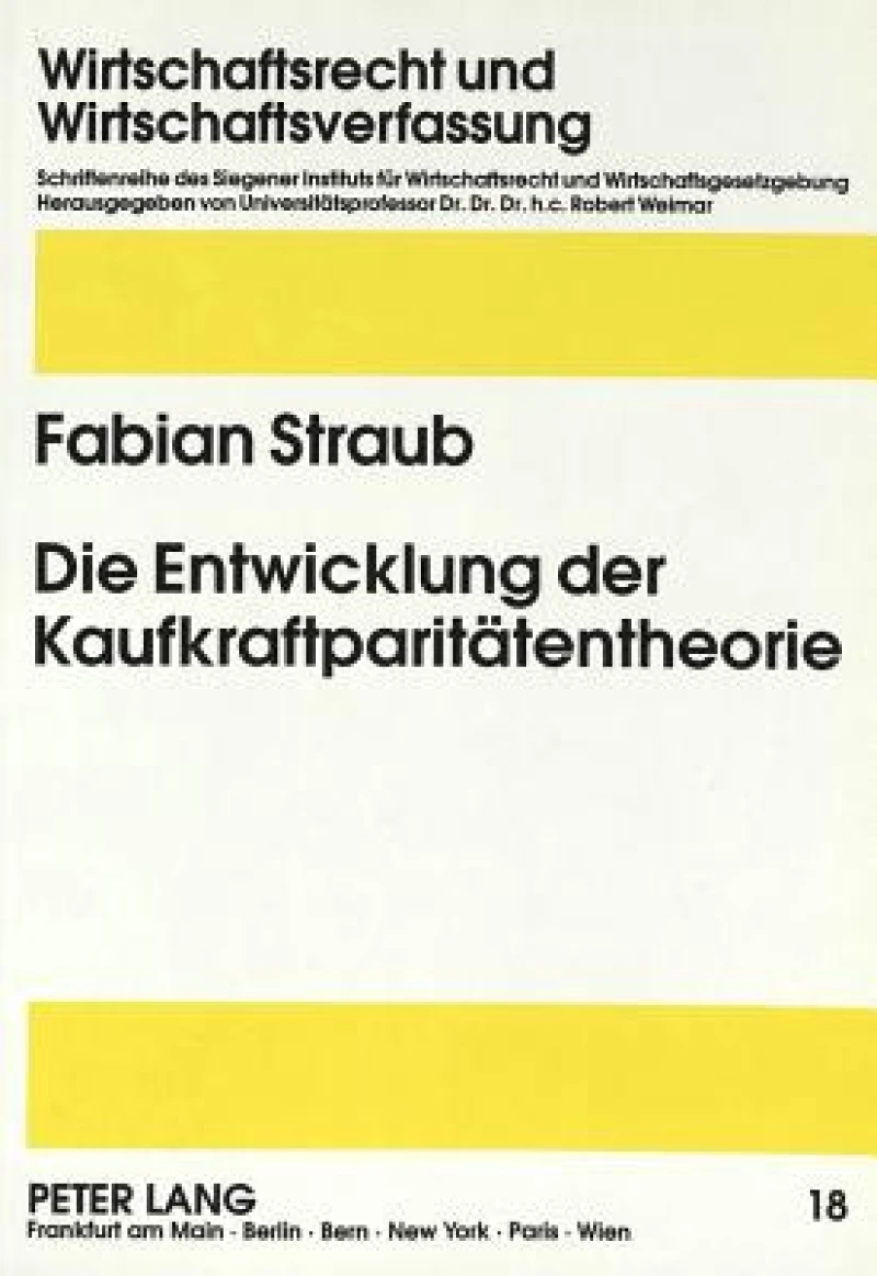 Die Entwicklung der Kaufkraftparitaetentheorie