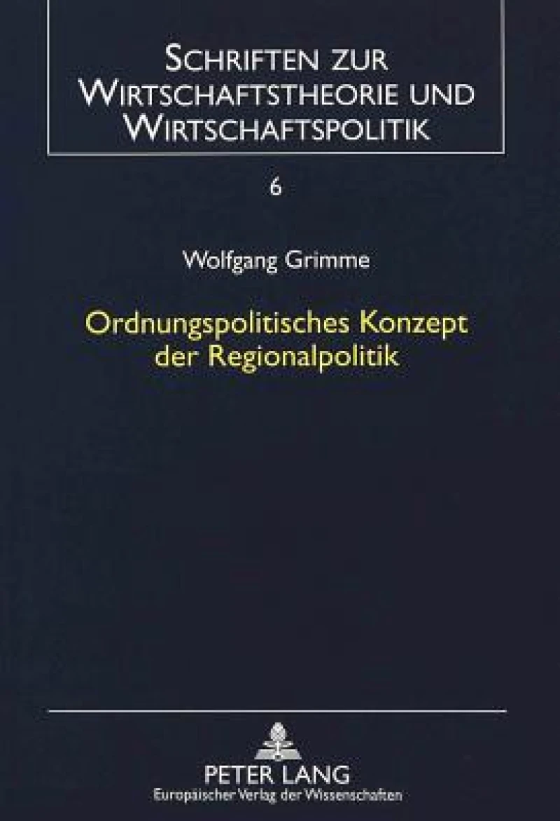 Ordnungspolitisches Konzept der Regionalpolitik