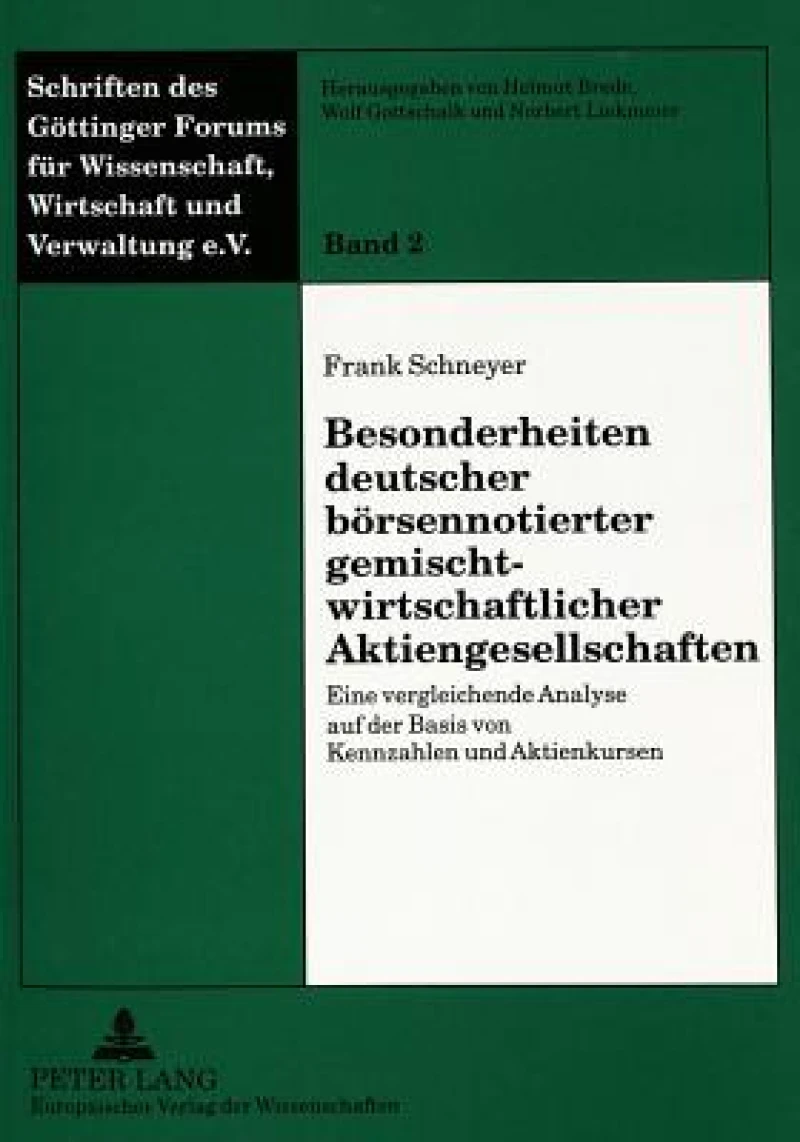 Besonderheiten deutscher boersennotierter gemischtwirtschaftlicher Aktiengesellschaften