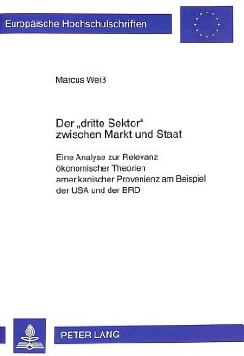 Der «Dritte Sektor» Zwischen Markt Und Staat